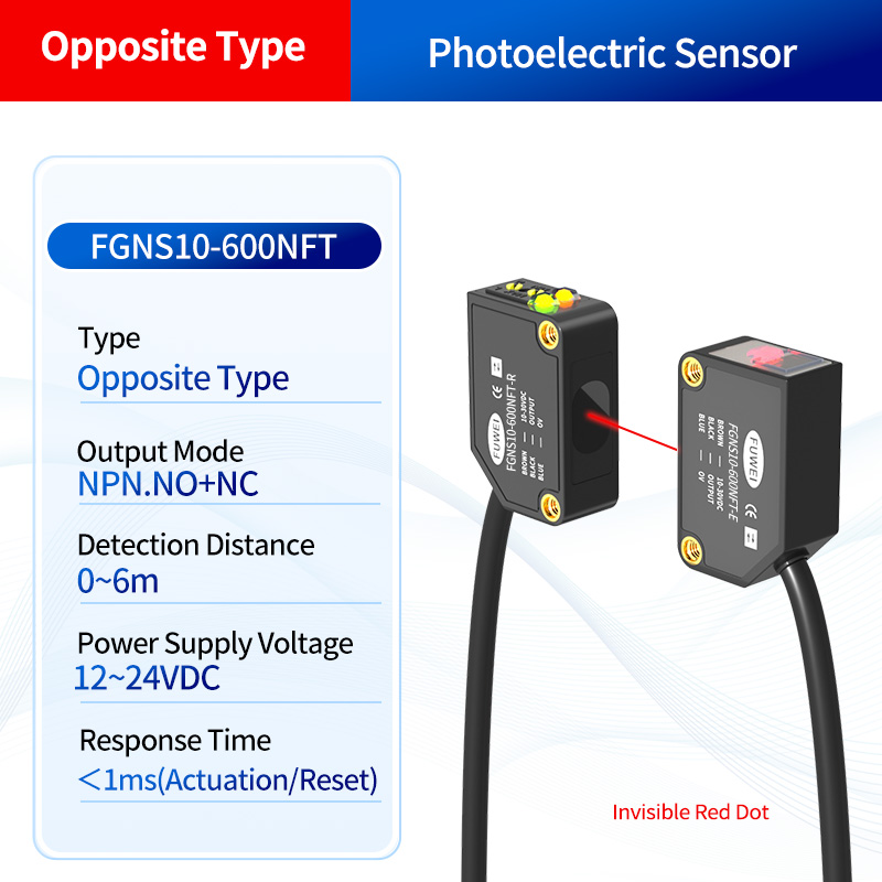 Photoelectric सेंसर संरेखण FGNS10-600NFT: सटीक संवेदन, उद्योग के लिए सुरक्षित और स्थिर