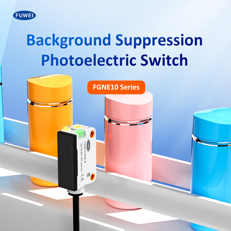 स्क्वायर फोटोइलेक्ट्रिक सेंसर FGNE10-25NF-B